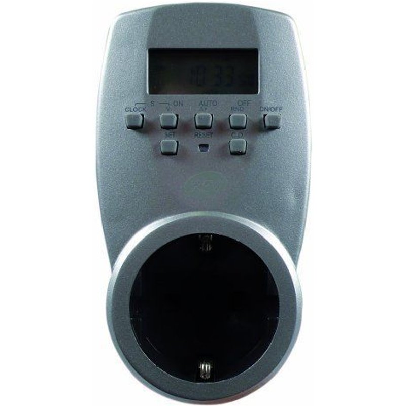 REV Ritter 0025300703 Prise programmable numérique compacte Argenté