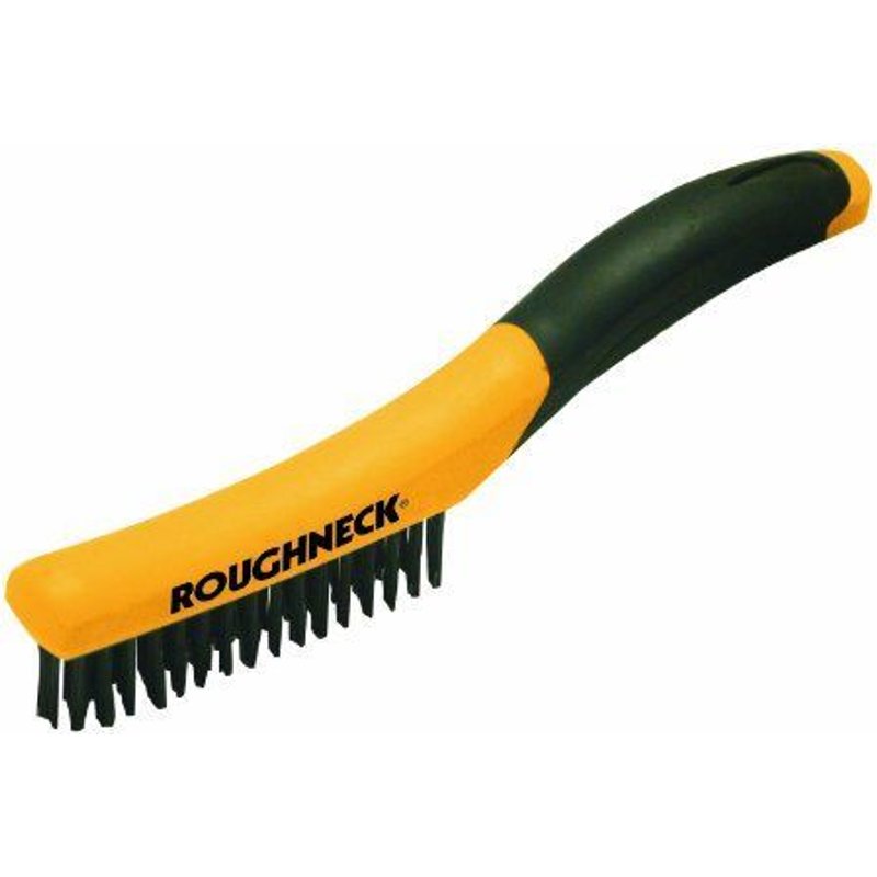 Roughneck 52044 Brosse métallique avec poignée soft grip 250 mm Import Grande Bretagne