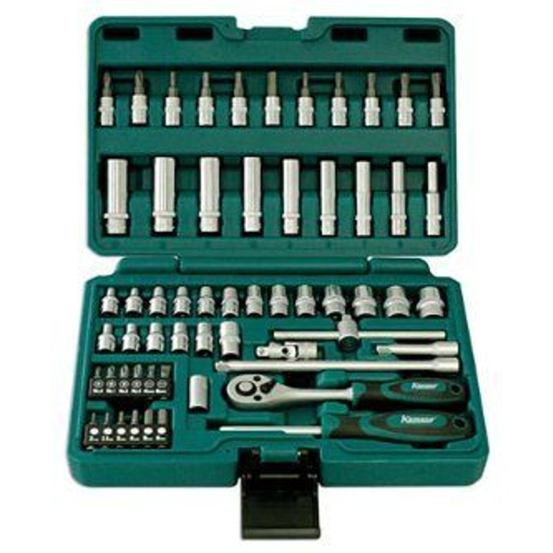 Kamasa 56017 Jeu de douilles 58 pièces 6,35 mm