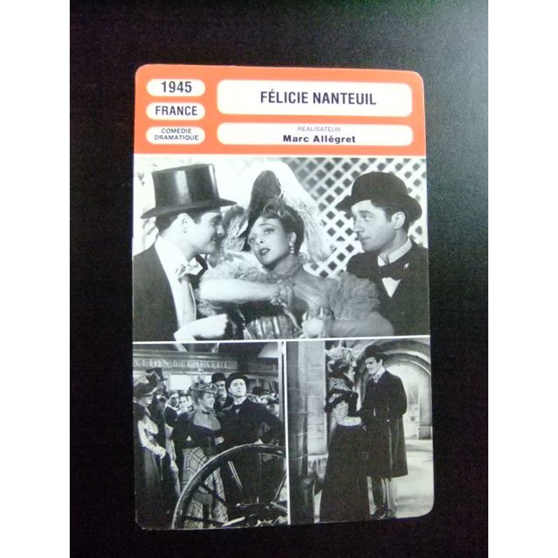 Les Fiches De Monsieur Cinema - 1945 - Felicie Nanteuil Comedie Dramatique,Avec Micheline Presle
