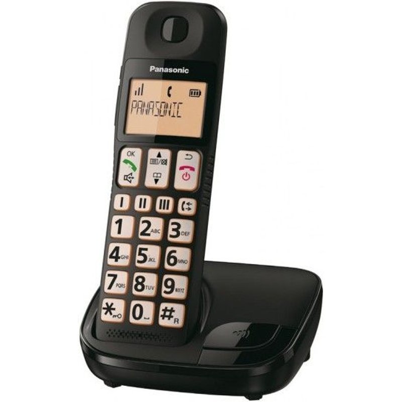 Téléphone Sans Fil Panasonic KX-TGE310SPB Noir