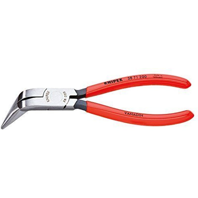 KNIPEX 38 71 200 Pince de mécanicien noire atramentisée gainées en plastique 200 mm