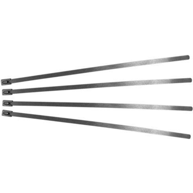 Pearl PMTS01 Lot de 10 attaches en acier inoxydable 4,6 x 201 mm