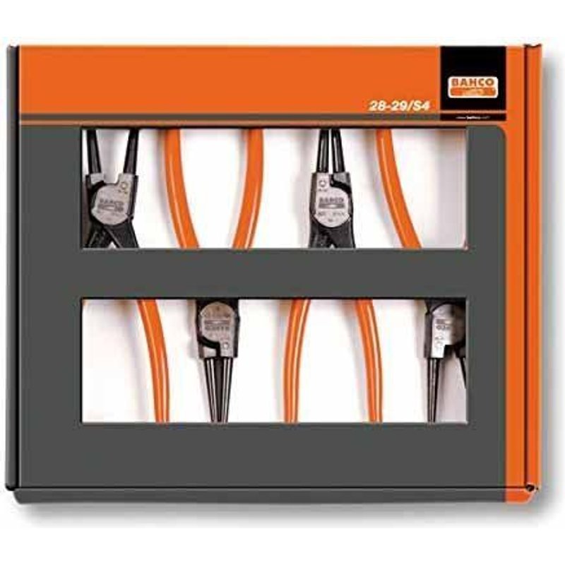 Bahco-jeu de pinces pour circlips, 4 pièces