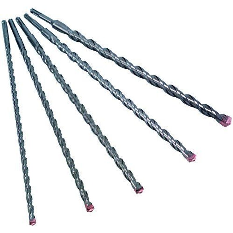 alpen SDS-plus F4 forte à 2 tranchants 10, 12, 14, 16, 20 x 600 mm, en 5 pièces en Gewerbepack 1088709005100