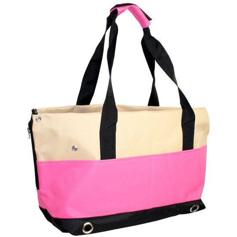 Sac De Transport Pour Chiens Et Chats Yatek, Avec 4 Poches Latérales Et Protection Contre Le Saut De Couleur Rose.