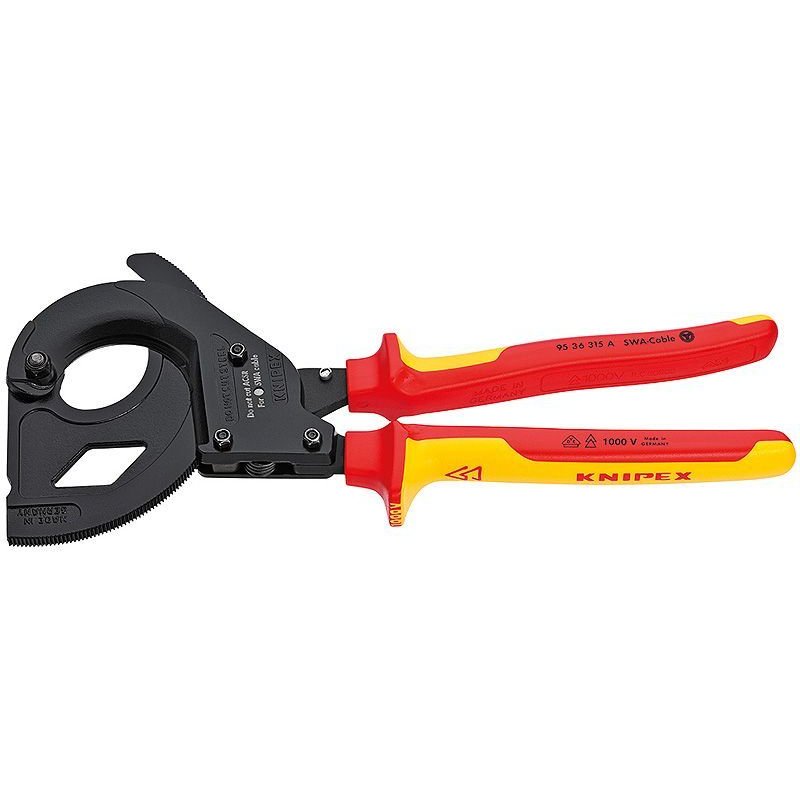 Knipex Coupe-câbles (principe du cliquet) 315 mm - 95 36 315 A