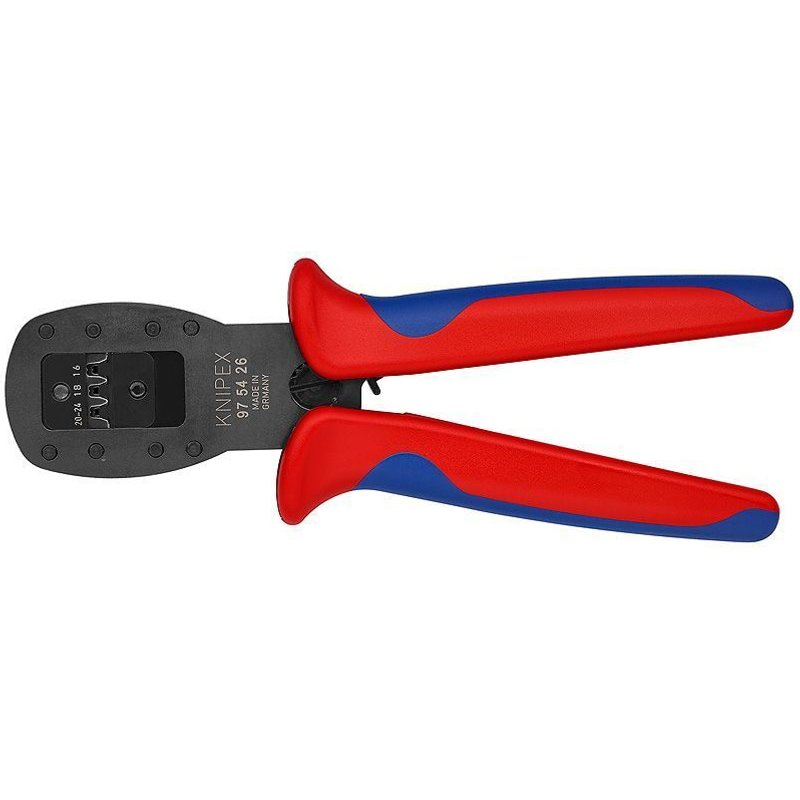 Knipex Pince à sertir pour micro-connecteurs sertissage parallèle 190 mm - 97 54 26