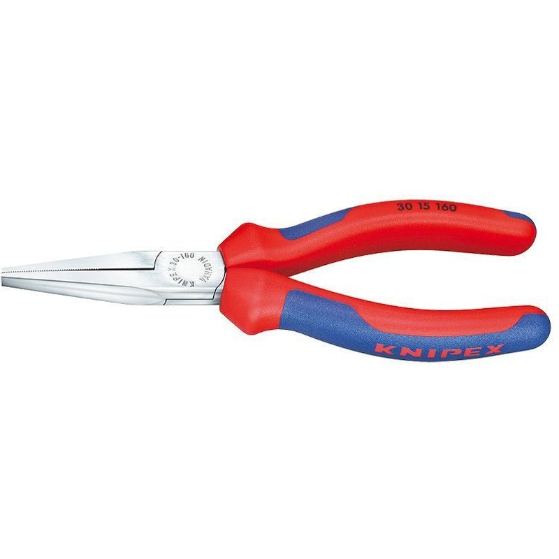Knipex Pince à becs longs chromée avec gaines bi-matière 140 mm - 30 15 140