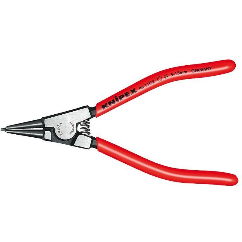 Knipex Pince pour circlips pour colliers d'étranglement d'arbre 180 mm - 46 11 G4