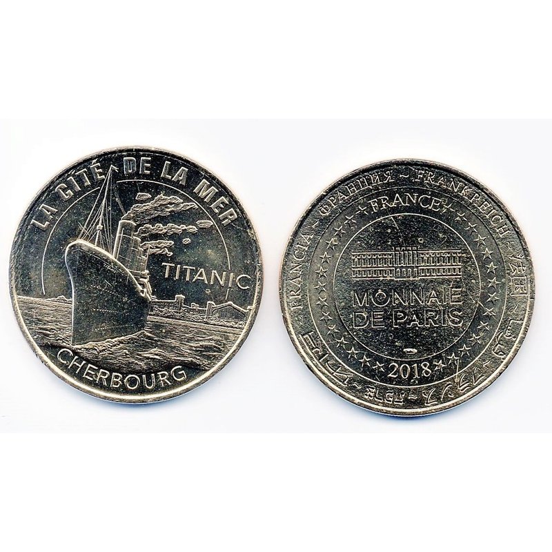 Pièce Monnaie De Paris 2018 - Le Titanic À La Cité De La Mer