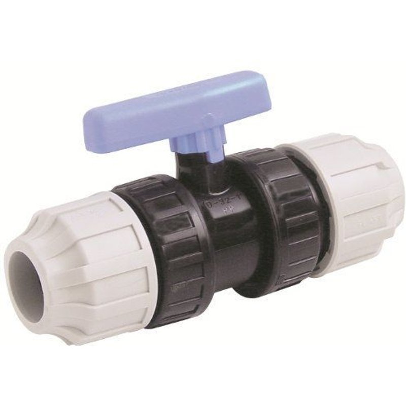 STP fittings 08336042 Clapet à bille en polypropylène avec 2 vissages 25 mm