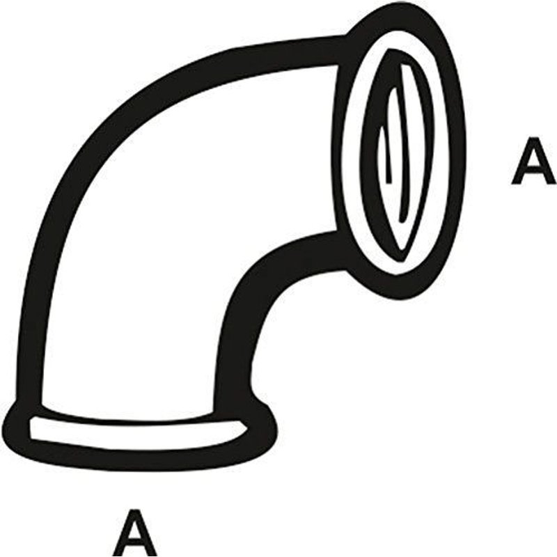Cornat 90Grad angle galvanisé I I 1/1/4, VFB9054