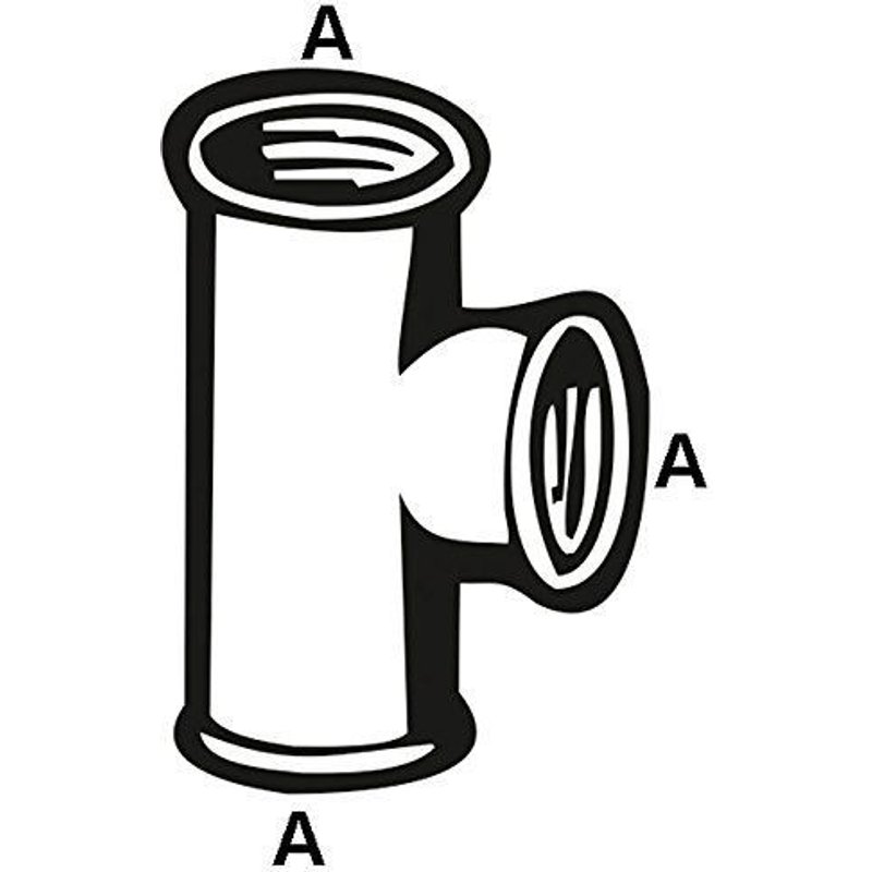 Cornat TEC386201 Raccord TĂ© 1/2