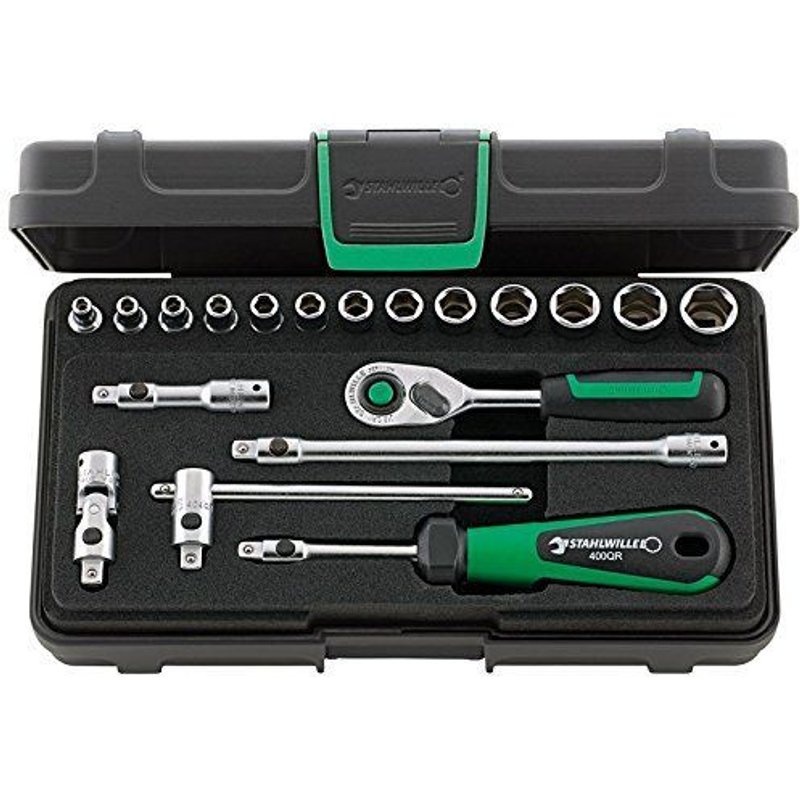 STAHLWILLE de Release Assortiment de 19Pièces Dans Coffret robuste, plastique ABS empilables, 1pièce, 96011180