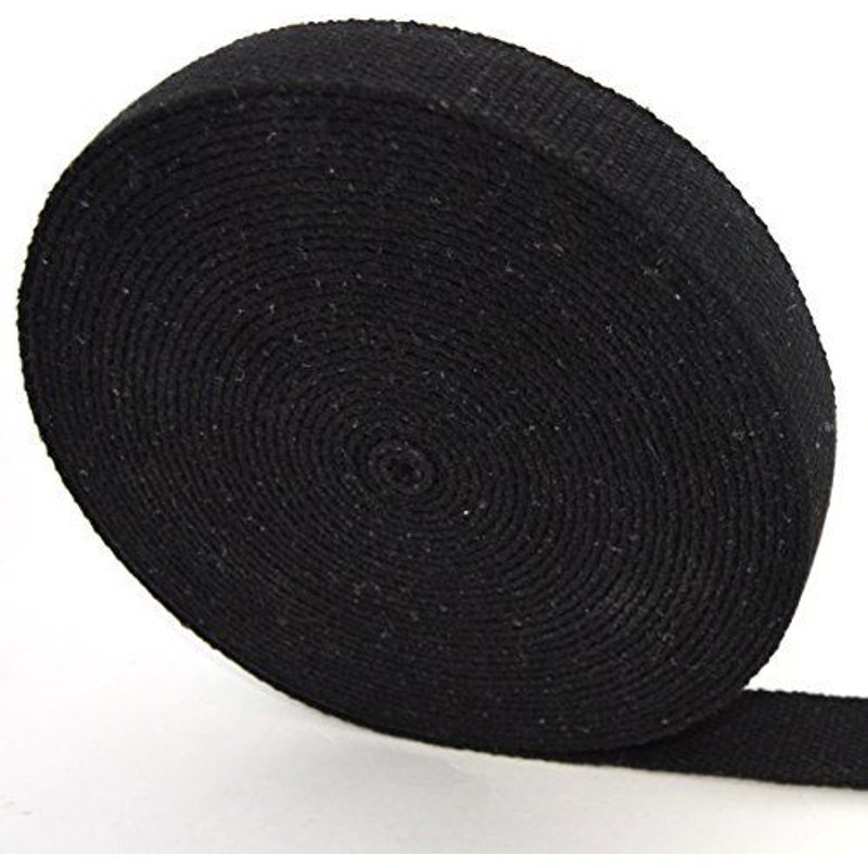 trimit 10m rouleau de 30mm Sangle en coton noir