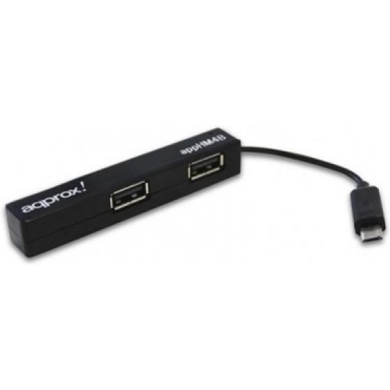 Approx APPHM4B hub & concentrateur 480 Mbit/s Noir