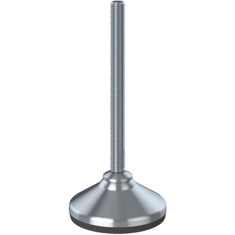 Stainless levelling foot 12x150x80mm base & anti-vibration pad 1000kg