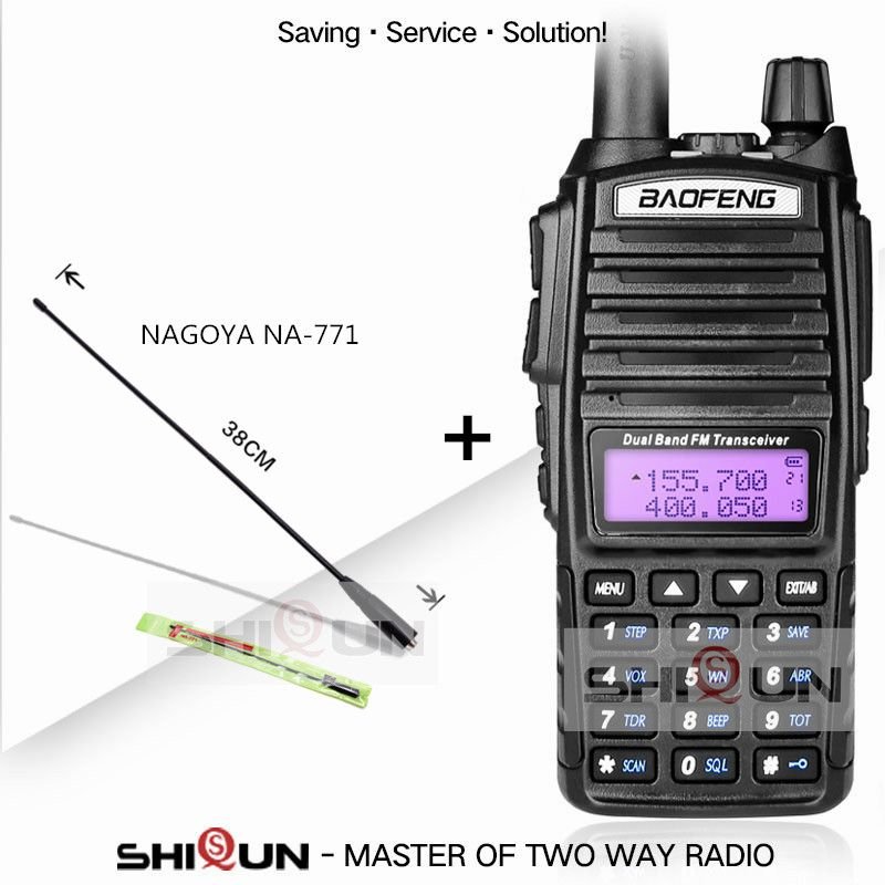 BaoFeng UV-82 Talkie-walkie 8 W Double Bande VHF UHF Baofeng UV 82 Talkie walkie 10 KM Baofeng UV82 Baofeng 8 W Radio 10 KM Chaude UV82