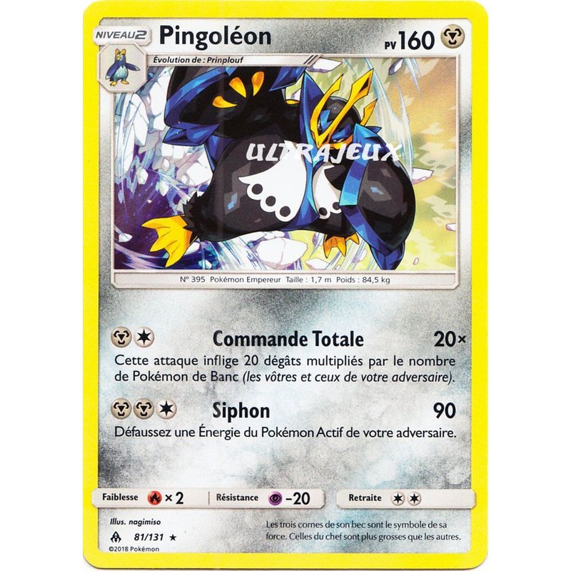 Pokémon - 81/131 - Pingoléon - Sl6 - Soleil Et Lune - Lumière Interdite - Holo Rare