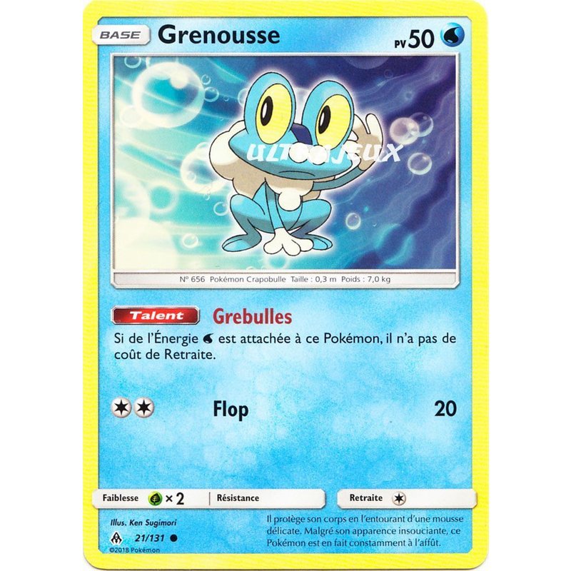Pokémon - 21-R/131 - Grenousse - Reverse