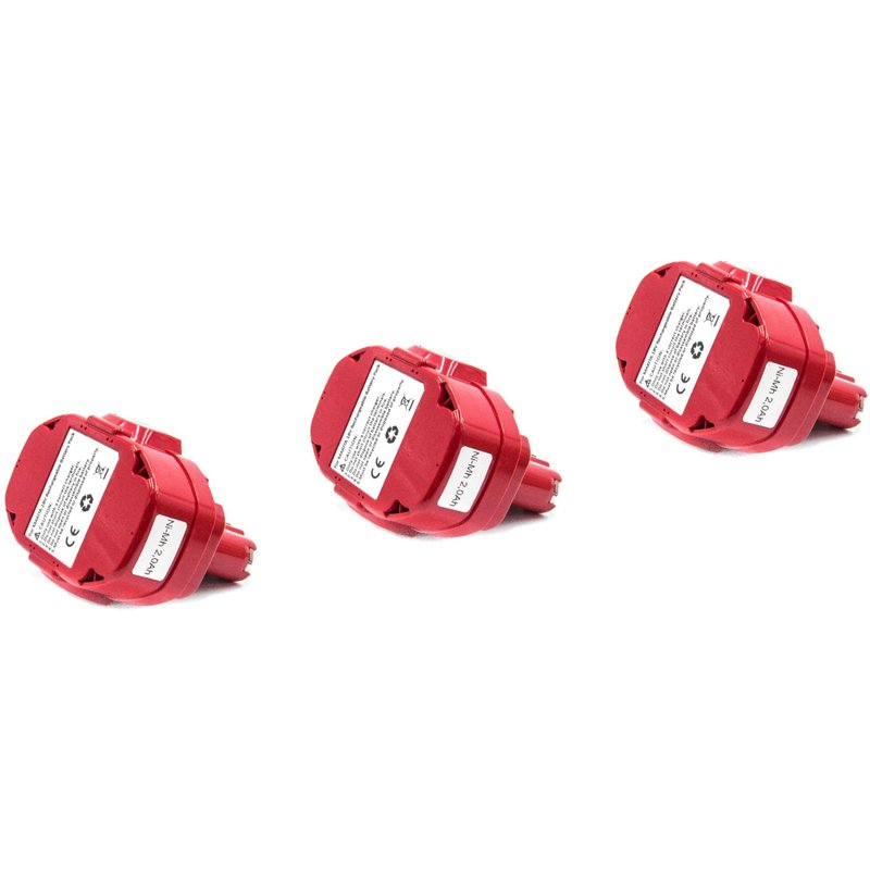 vhbw 3x NiMH batterie 2000mAh (18V) pour outil électrique outil Powertools Tools Makita 5621RDWA, 6343D, 6343DBE, 6343DWA, 6343DWB, 6343DWDE, 6343DWFE