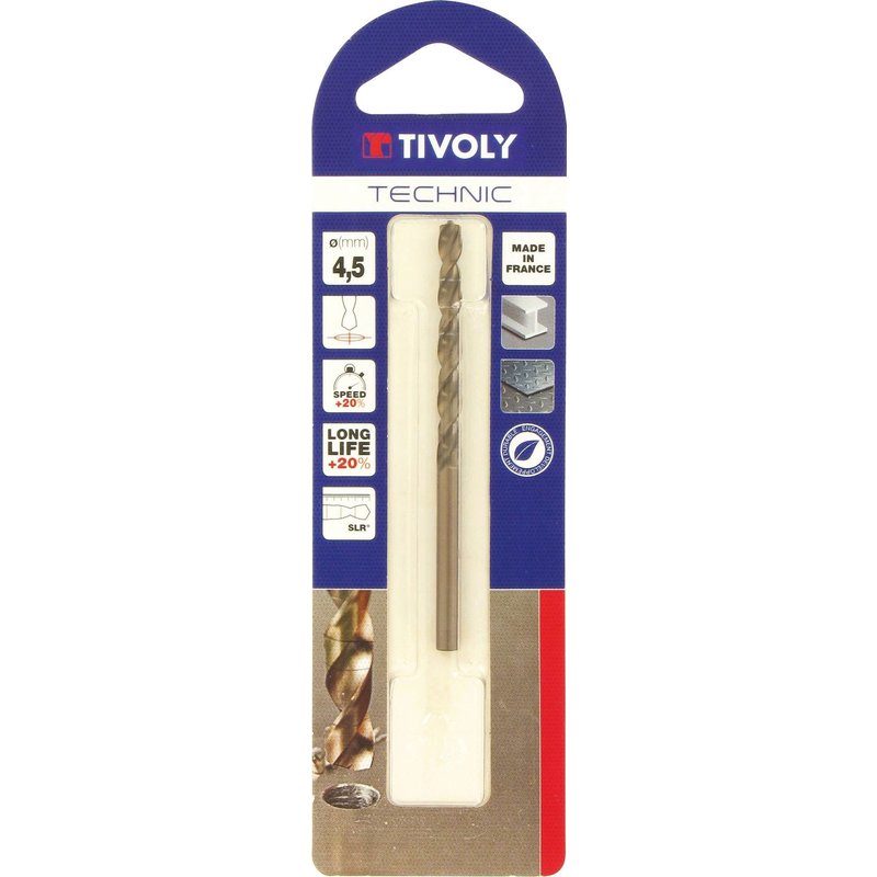 Foret métaux Technic SLR Tivoly - Diamètre 4,5 mm