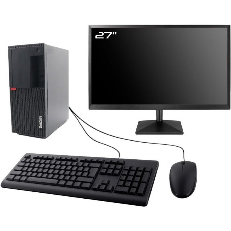 PC Lenovo M920t Gaming Ecran 27" RTX 3050 Intel I5-8500 RAM 16Go SSD 1To W11