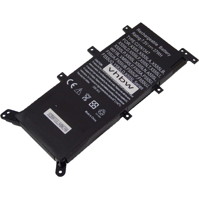 vhbw batterie Li-Polymer 4900mAh (7.5V) noir pour ordinateur Notebook Asus F555LA-XX629D, F555LF-XO029H, F555LB-DM282H
