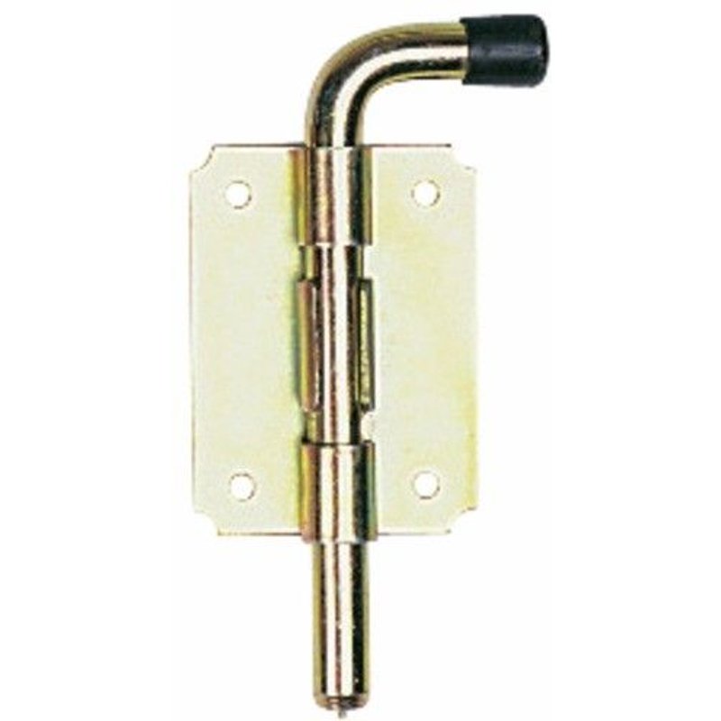 Verrou pistolet en applique - acier zingué - 80x60 - tige 12mm BRICOZOR