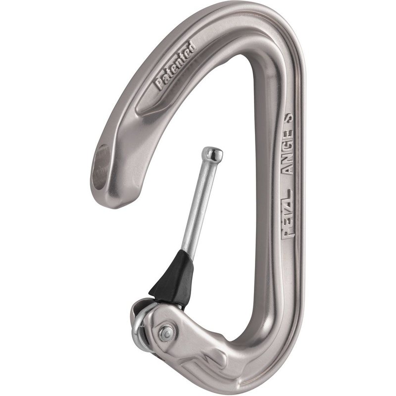 Mousqueton Ange S Compact Avec Système Monofil Keylock, Couleur: Gris Clair, Taille: Small Petzl M57 G