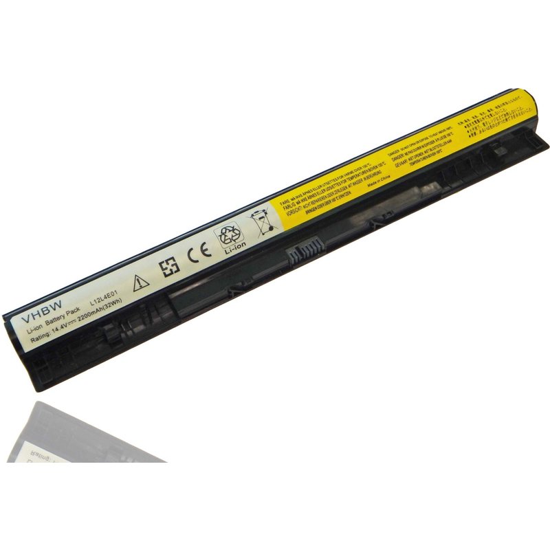 Batterie 2200mAh (14.4V) vhbw pour notebook Lenovo IdeaPad Z710, Z710-20250, S510, S510p, S510P Touch comme L12M4E01, L12S4E01.