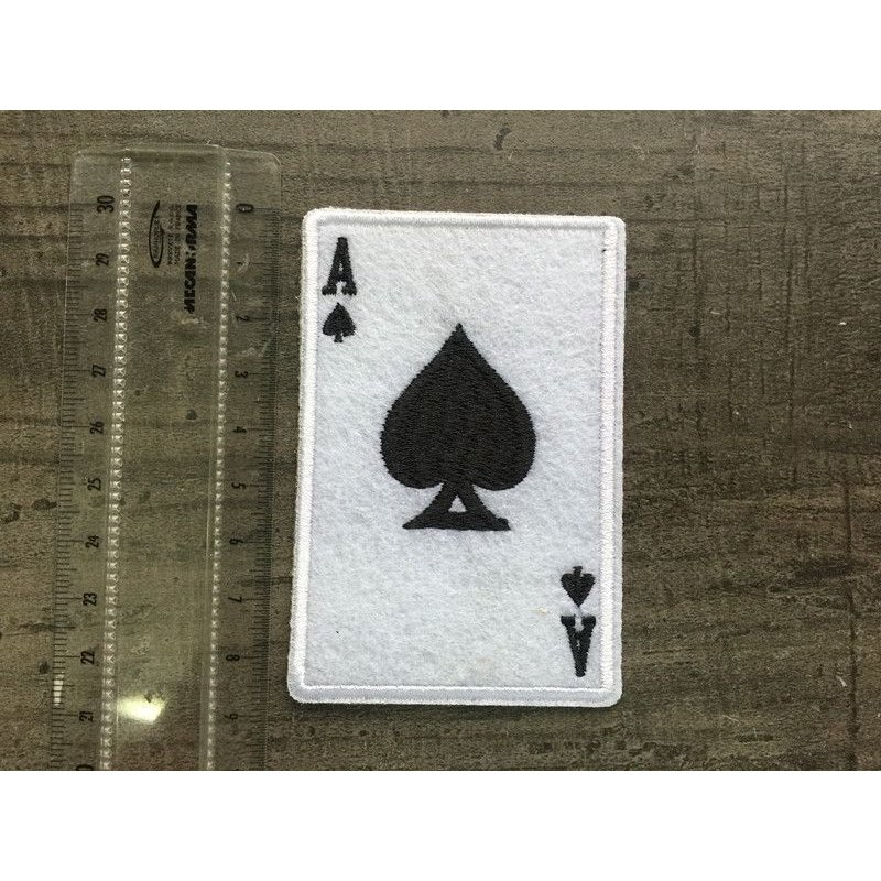 Patch / Ecusson Thermocollant Biker Poker Gothique Motard Skulle Tete Mort Militaire Moral Brassard Armée Combat