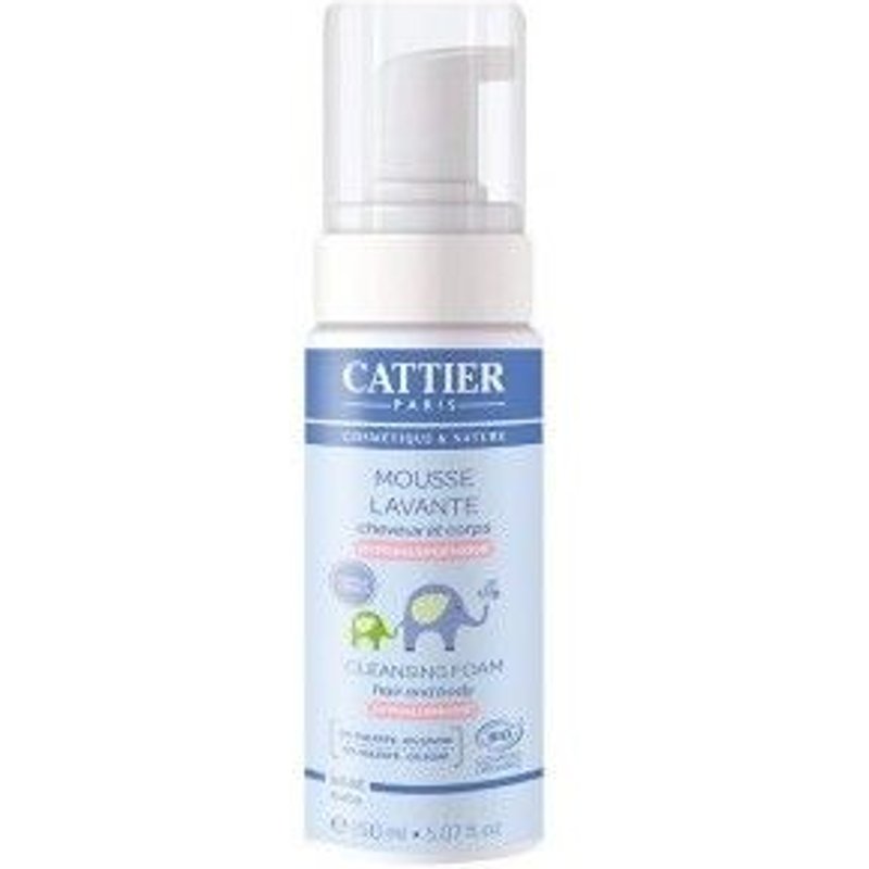 Cattier Mousse Lavante Cheveux Et Corps Bébé 150 Ml