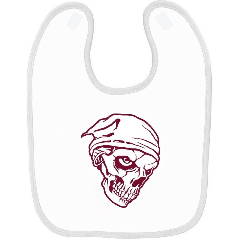 Bavoir BĂ©bĂ© ImprimĂ© TĂȘte De Mort 3 Blanc
