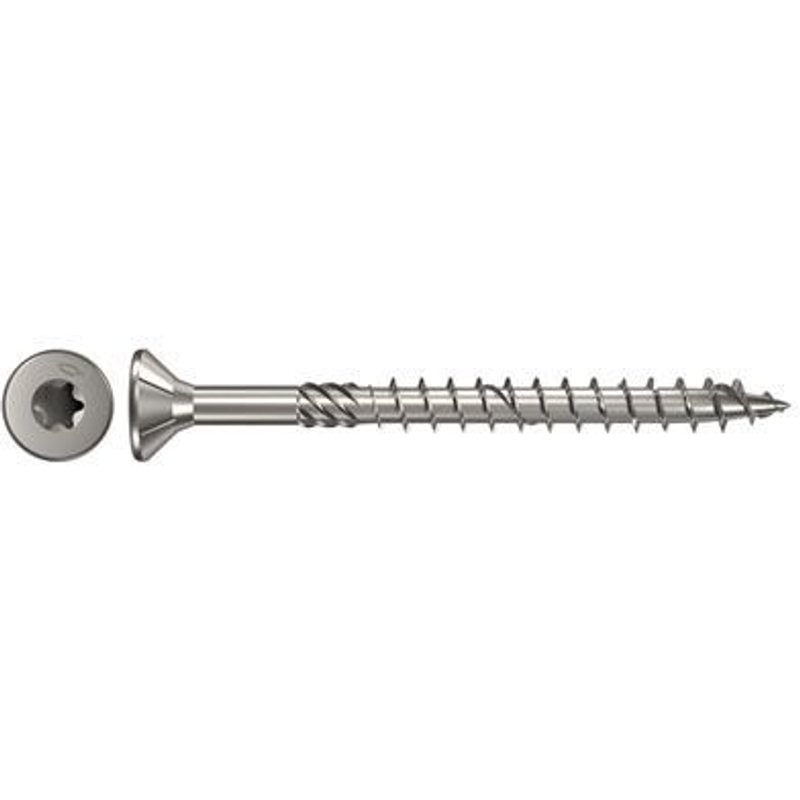 Fischer Vis Power-Fast FPF-ST 4,0 x 45 A2P 200 Tête fraisée, empreinte TX, inox A2, filetage partiel - 657042