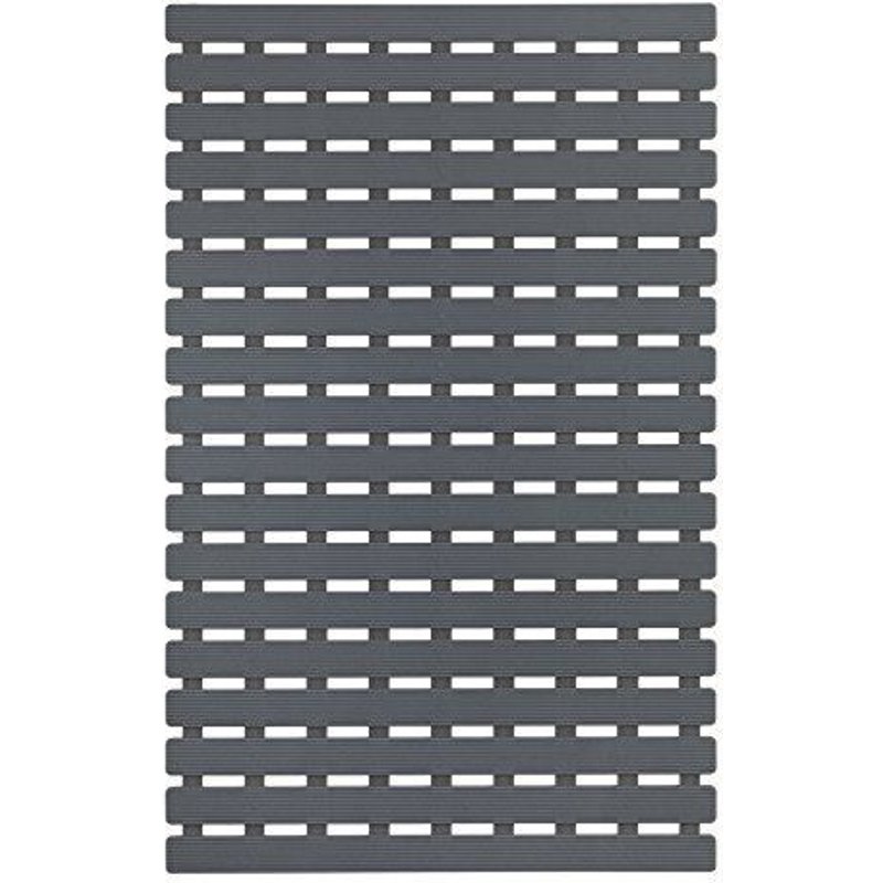 Wenko 23124100 Tapis Antidérapant Pour Baignoire Arinos, Gris, Plastique, 40 X 63 Cm