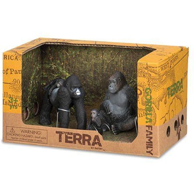 Terra - 44646 - Figurine - Famille De Gorille