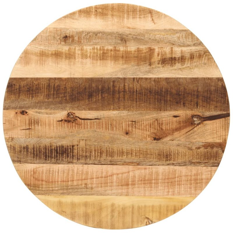 Vidaxl Dessus De Table Ø 70x2,5 Cm Rond Bois Massif De Manguier Brut