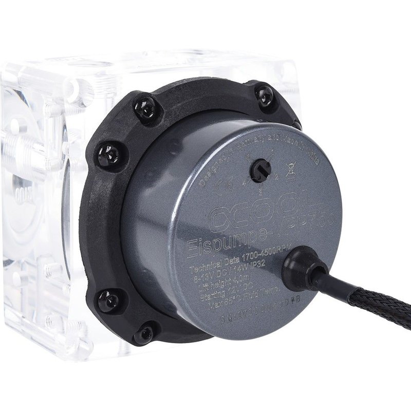 Alphacool Eispompe VPP755 - 1/4" Femelle y compris Eisdecke D5 - Plexi V.3