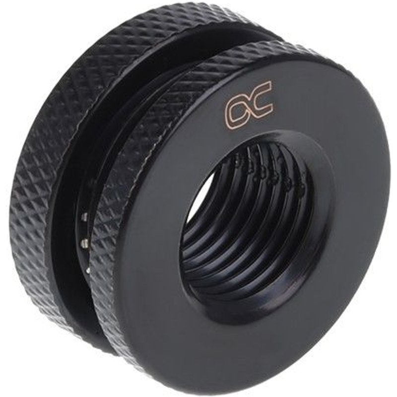 Alphacool Raccord Passe-Cloison version courte 1/4" - Noir