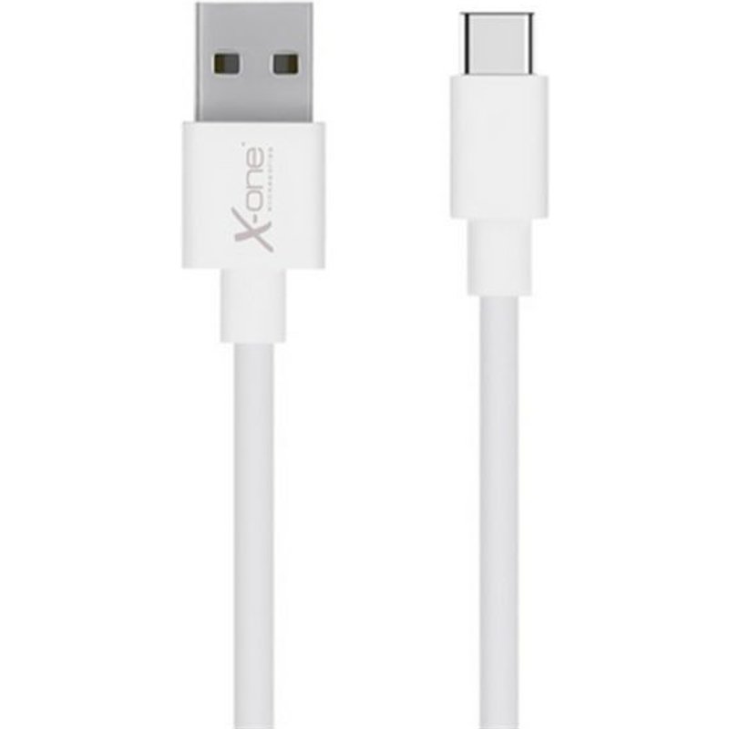 Câble USB A 2.0 vers USB C Blanc - Chargeur pour téléphone