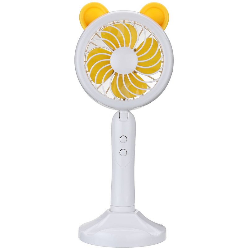 Mini Ventilateur Usb Portable Rechargeable Pour Voyage Camping Bureau BLANC