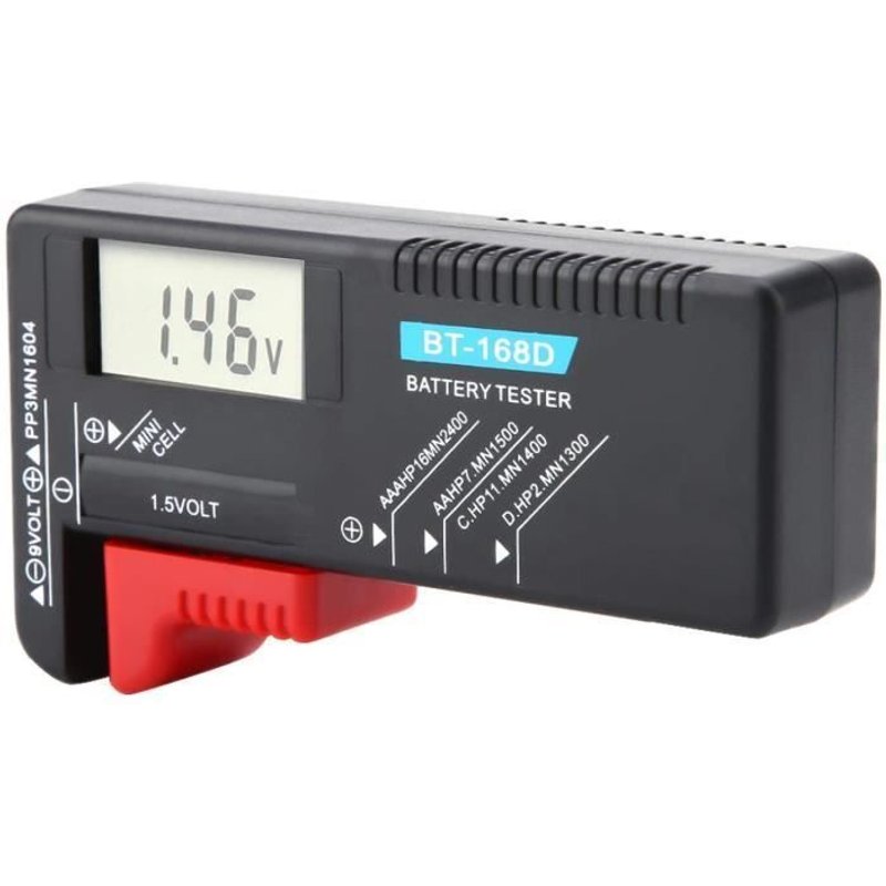 Testeur de piles bouton Testeur de batterie numérique LCD universel BT168D 43