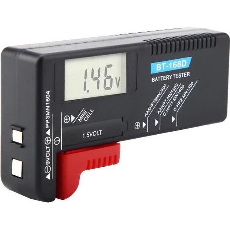 Testeur de piles - BOH - BT-168D - Universel - Affichage analogique - Mesure précise