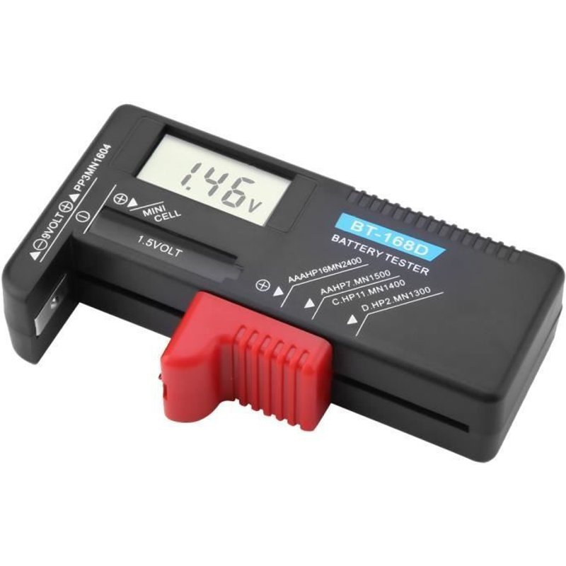 ESTINK Testeur de batterie universel testeur de batterie BT-168D testeur de batterie testeur de batterie pour batterie 85433