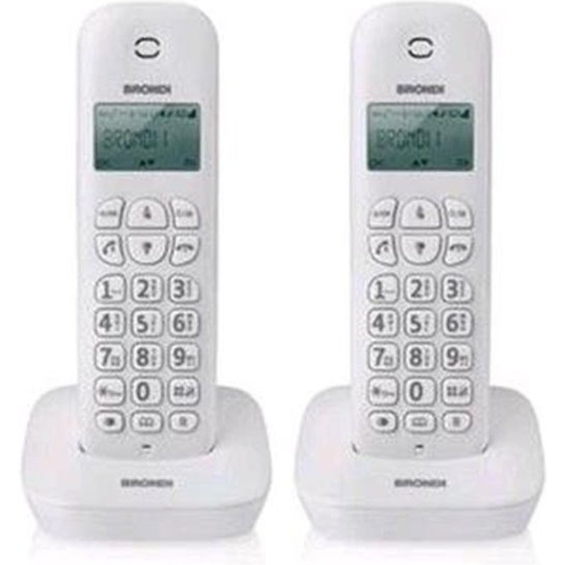 10273811 TELEFONO CORDLESS BRONDI GALA TWIN BIANCO