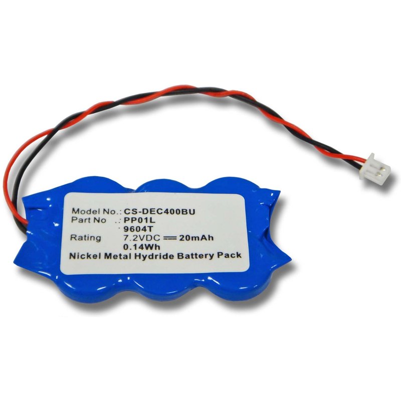 vhbw Batterie bio Ni-MH 20mAh (7.2V) notebook, ordinateur portable Gateway Solo 2500, 2500LS, 2500SE, 2500XL, 2550, 2551 comme 6P466, 9604T, ...