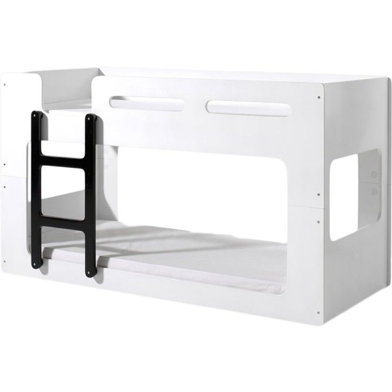 Lit Superposé Enfant "Lucca" 90x200cm Blanc