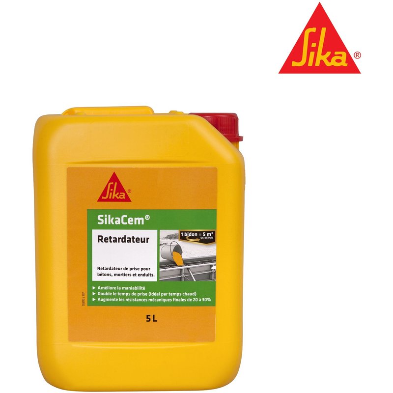 Retardateur de prise pour bétons SIKA SikaCem Retardateur - 5L